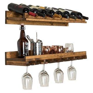 Del Hutson Designs Rustic Luxe Wine Bottle and Stemware Set