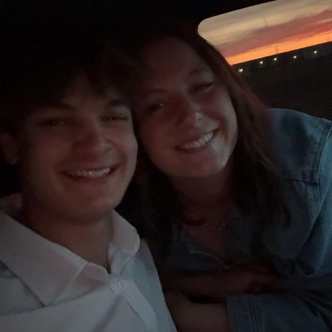 Our first picture as boyfriend and girlfriend
