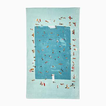 Pool Scene Beach/Pool Towel