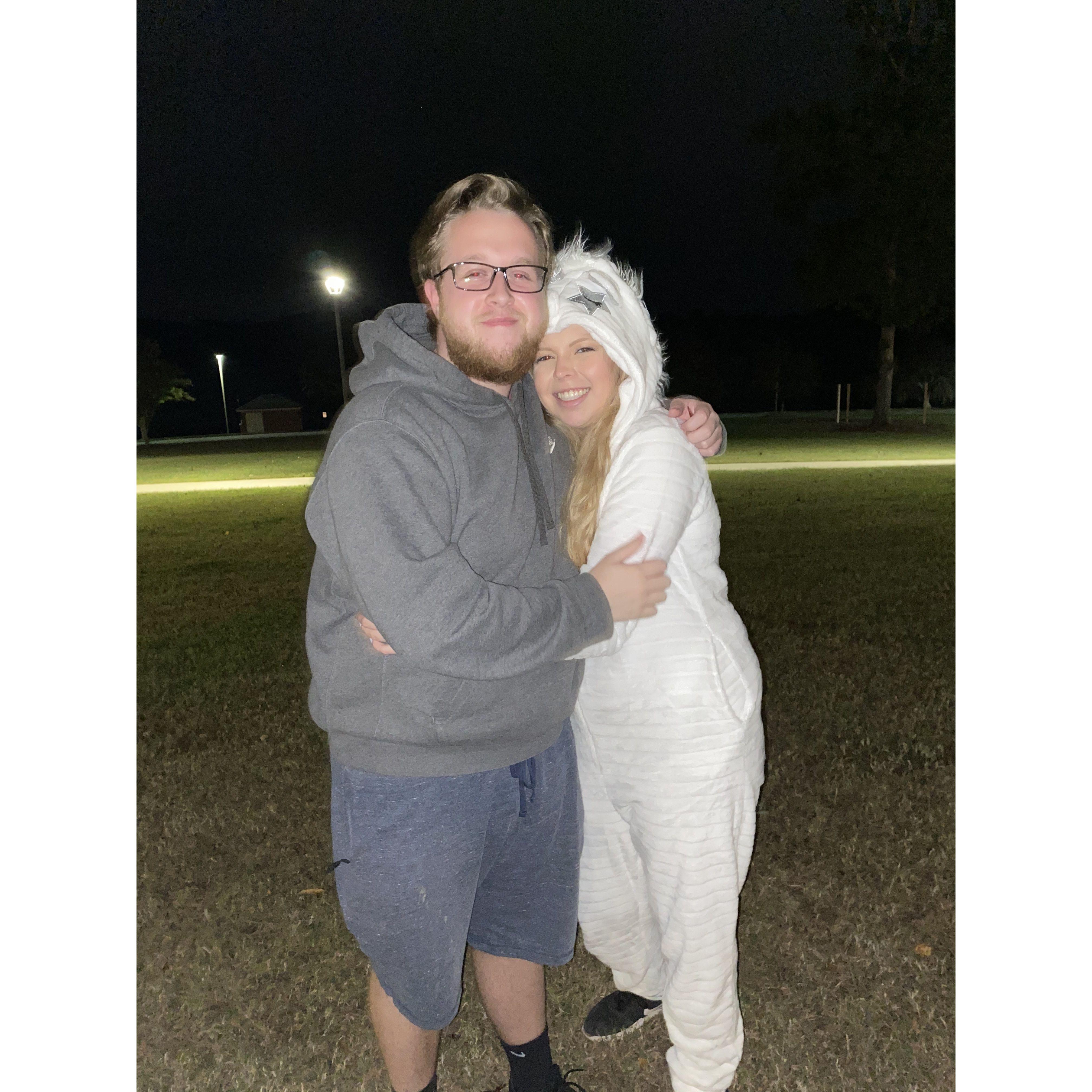 Our first Halloween together in 2020