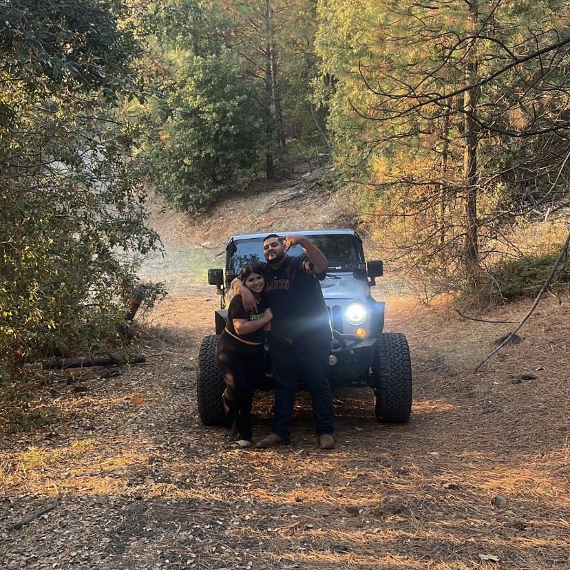 When we went off-roading for the very first time together .....