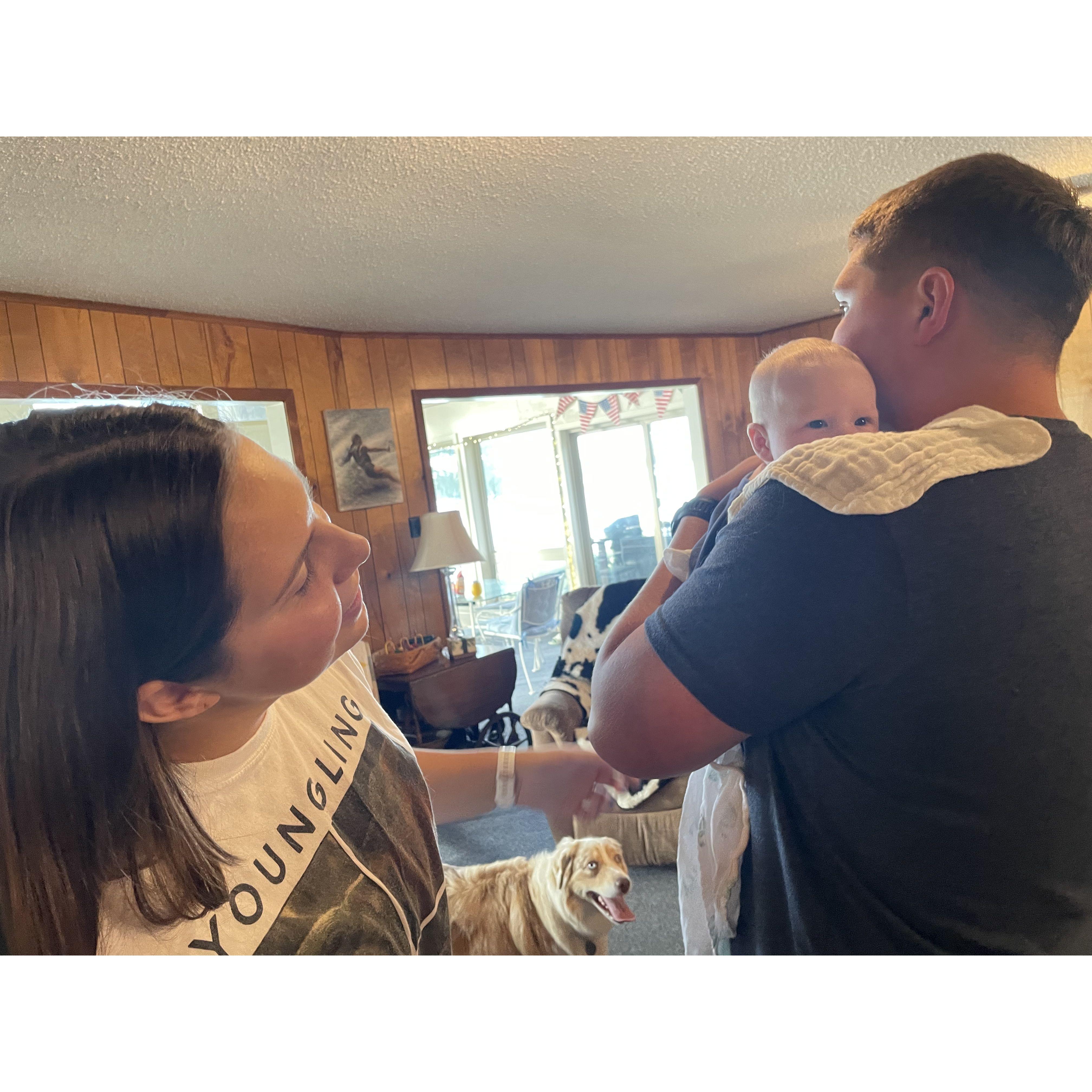 First time Aunt and Uncle - Stef & George with Hope
