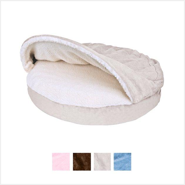 FurHaven Faux Sheepskin Snuggery Orthopedic Dog & Cat Bed