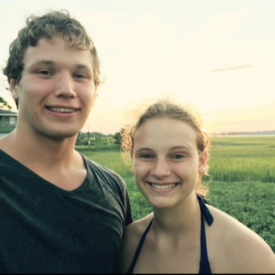 Our first vacation together at Folly Beach, South Carolina