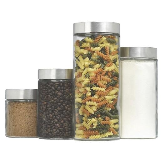 Glass Cylinder Canister Set of 4 - Threshold™