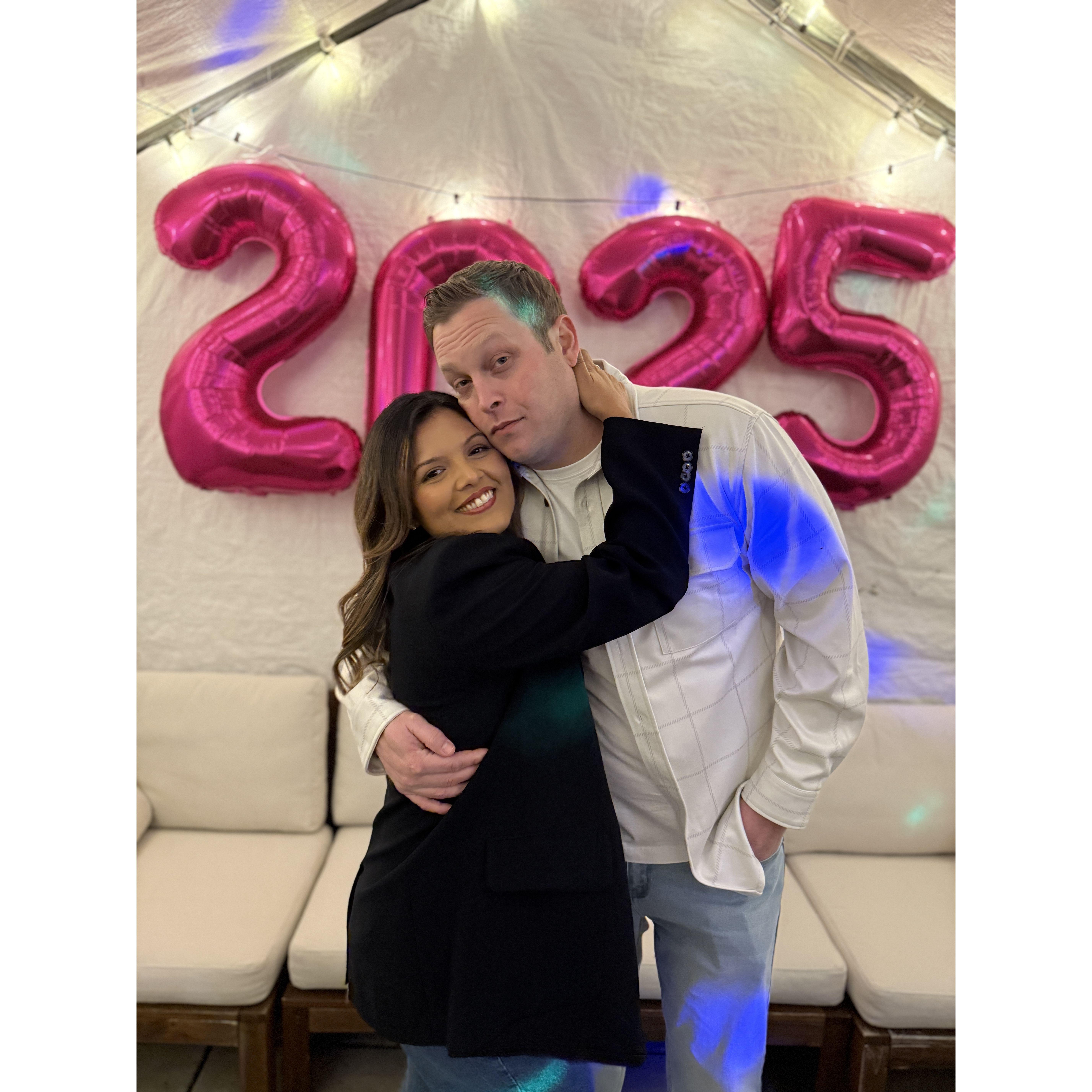 At our friend's NYE party