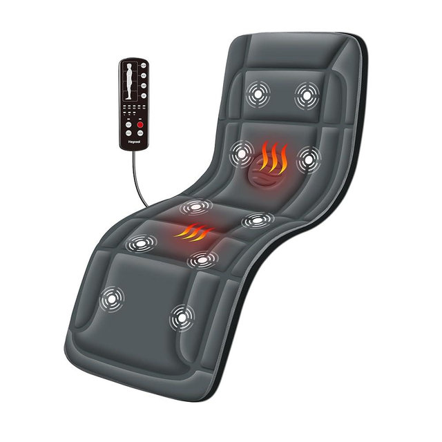 Full Body Massage Mat, Vibration Back Massage Pad for Chair, Bed, Sofa, Back Massager with Heat, Massage Chair Pad, 10 Vibration Motors& 2 Heating Levels, Gifts