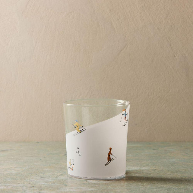 Holiday Skiers,​ Glassware, DOF, Multi, Set of 4