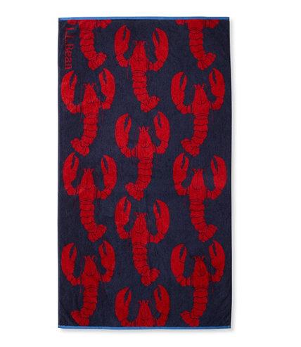 Seaside Beach Towel, Lobsters