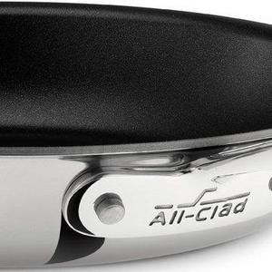 All-Clad 4709 NS R2 18/10 Stainless Steel 3-Ply Bonded Nonstick Egg Perfect Fry Pan Skillet, 9-Inch, Silver