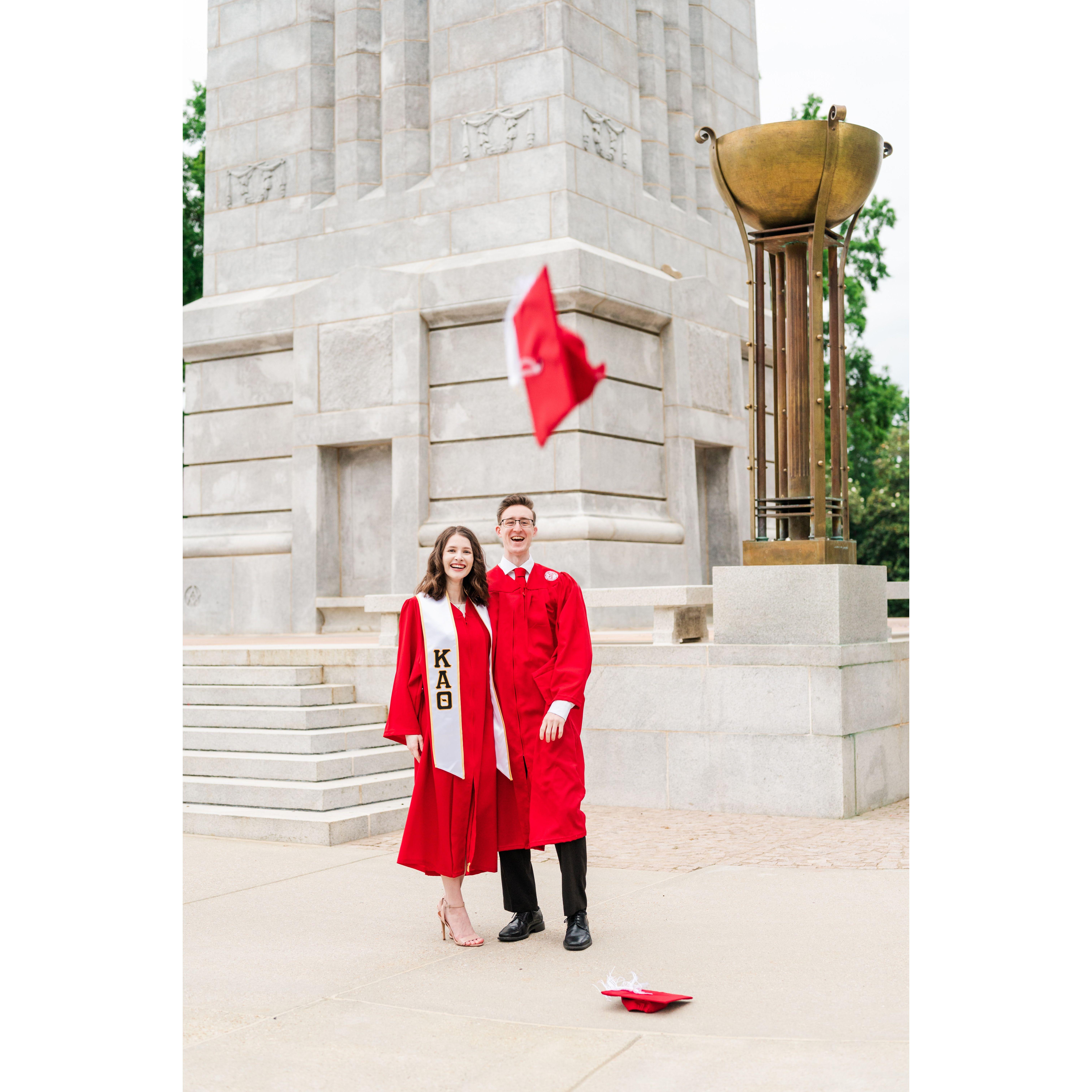 Many long study hours later, we both graduated with our bachelor's degrees. Alex got his undergraduate degree in Nuclear Engineering and Emily in Civil Engineering.