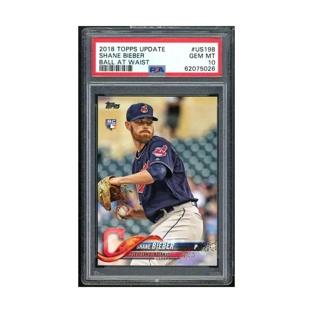 Shane Bieber Rookie Card 2018 Topps Update #US198 PSA 10