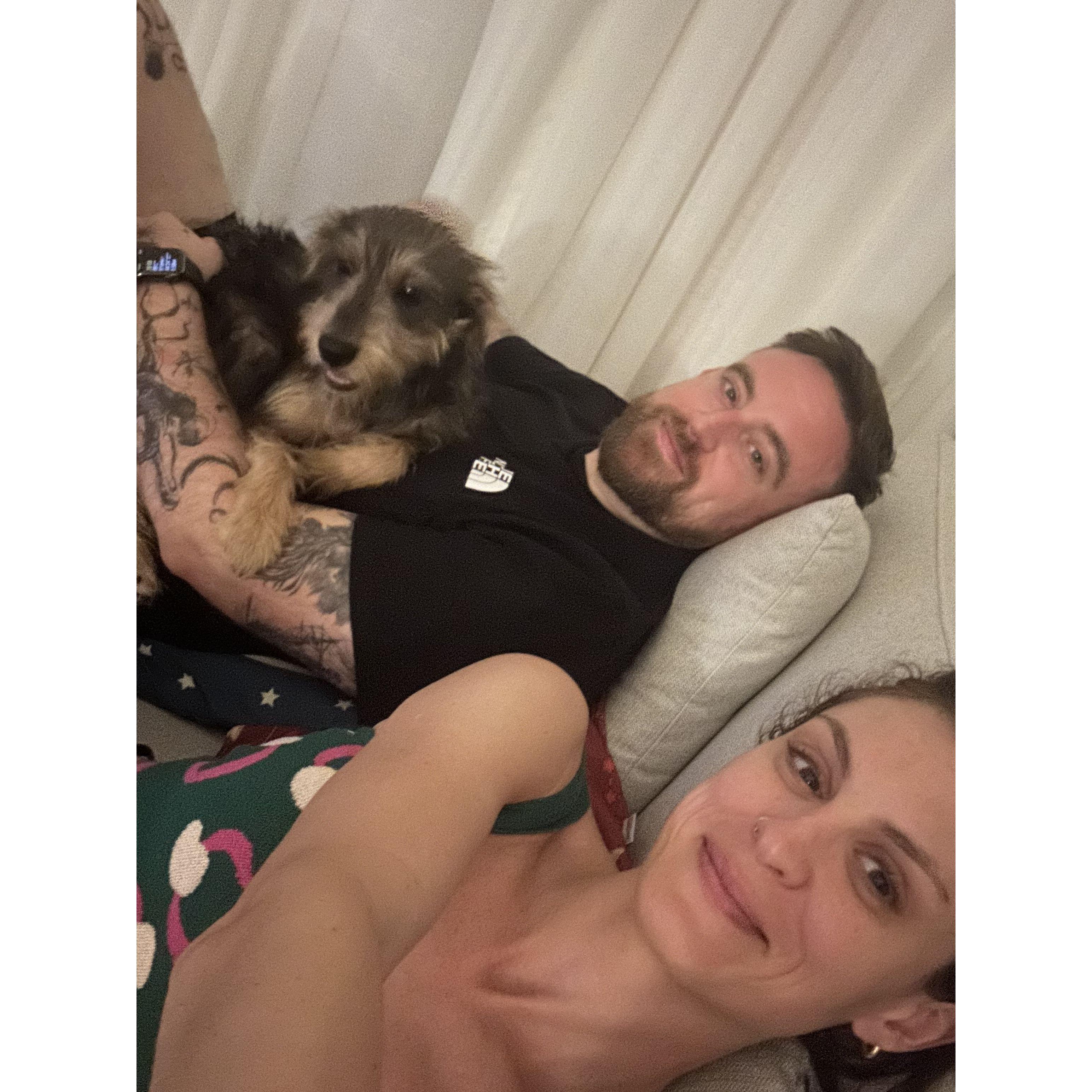 Mila, Pat and baby Margot