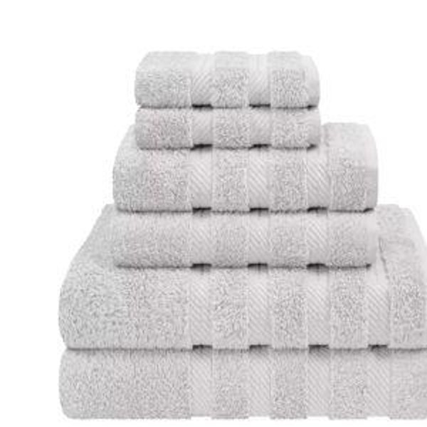 American Soft Linen Luxury Turkish 6 Piece Towel Set, 100% Cotton Soft Absorbent Bath Towels for Bathroom