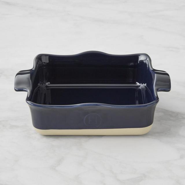 Emile Henry Ruffle Square Baker, Navy