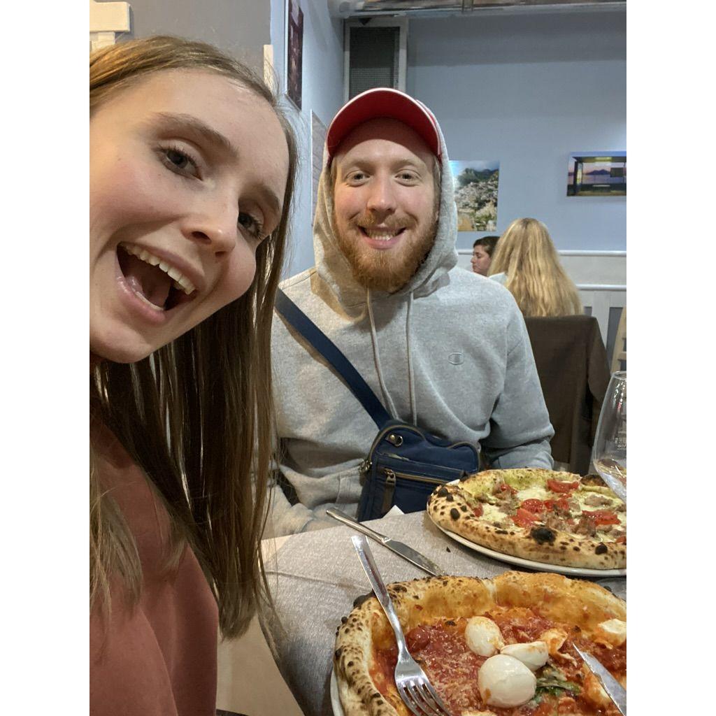 Our favorite pizza spot in Bologna, Italy, 2022