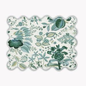 Matouk Pomegranate Placemat Emerald