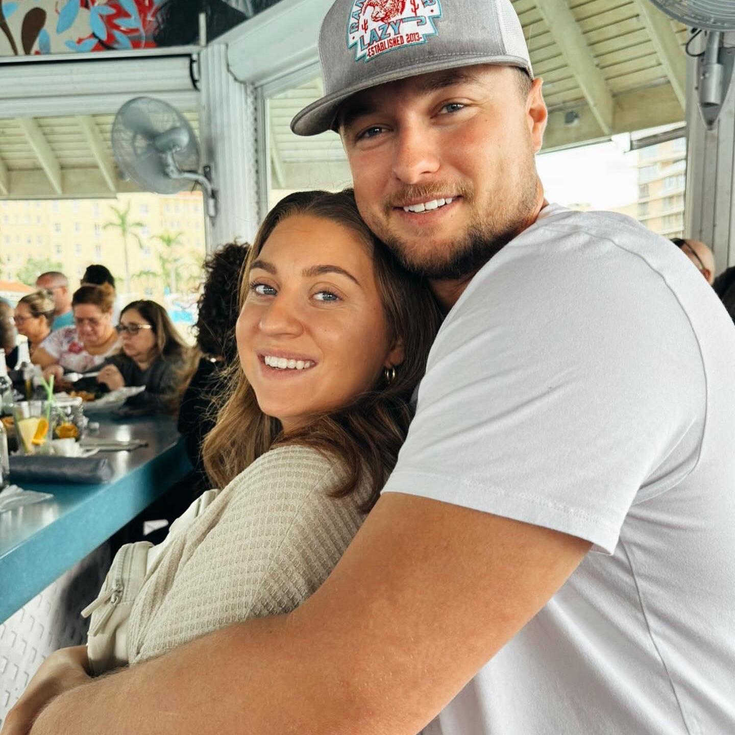 One of our favorite pictures together. A very candid moment, just excited to be together in a beautiful place surrounded by friends and family!