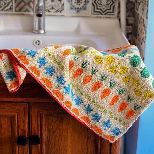 Cute Aesthetic Kitchen Towels, Aesthetic Kitchen Accessories, Set of 2 13.5X30 inches hand towels, Seasonal Kitchen Towels, Kids Bathroom Towels, Vegetable Kitchen Towels