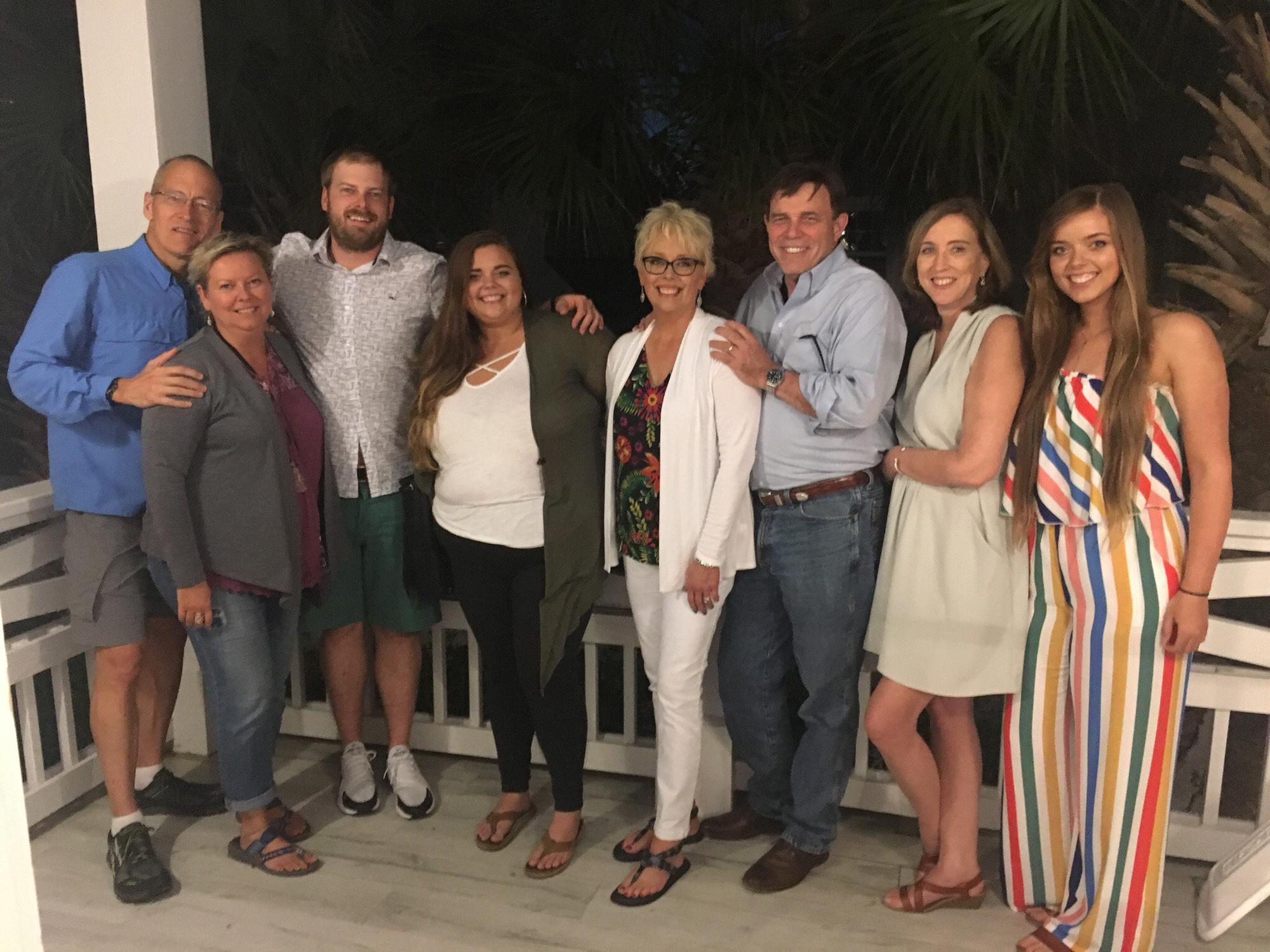 Family pic at Morgan’s Graduation Party in 2018