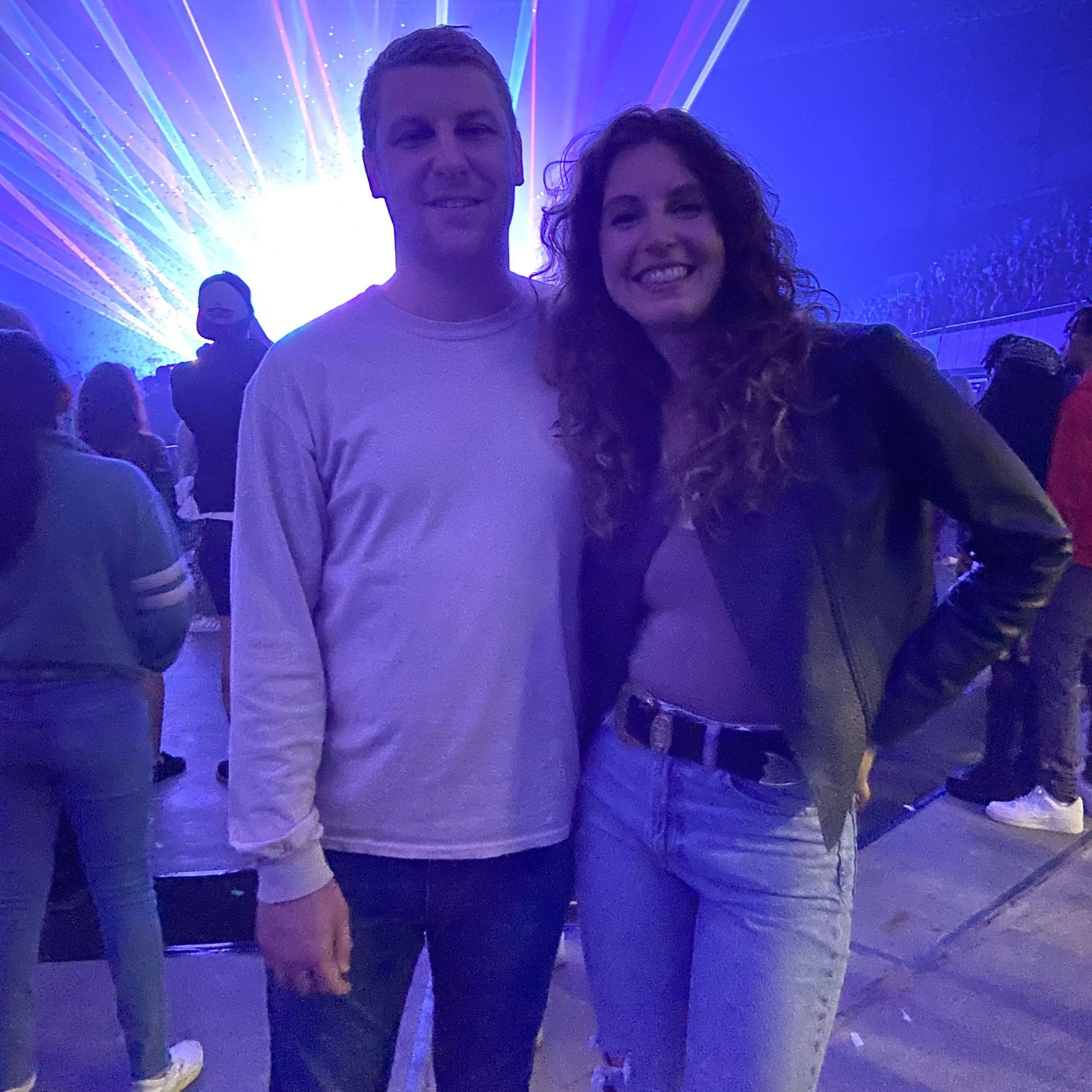 At our first concert together