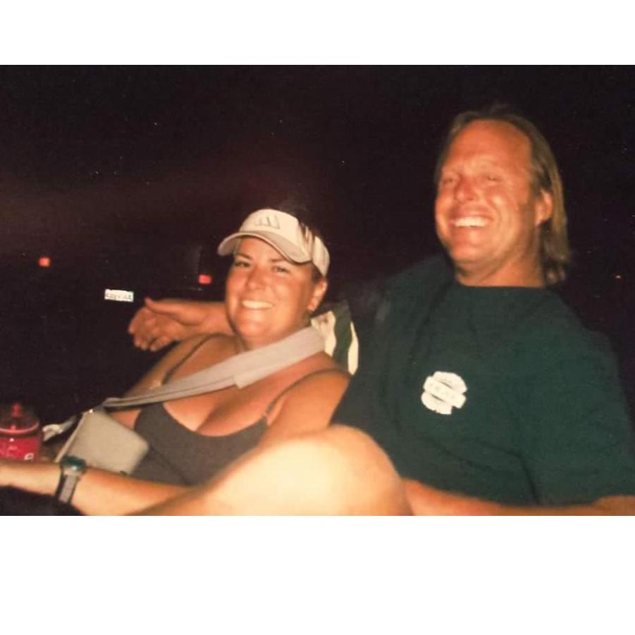 First picture of us. The lovely shoulder brace is present.
