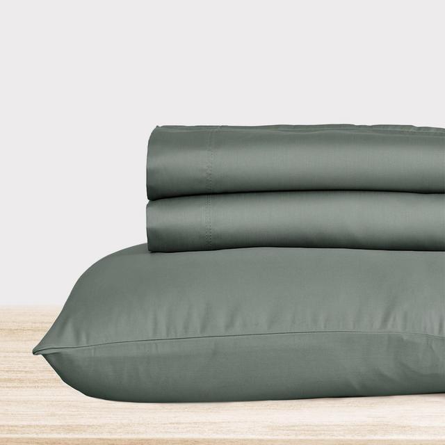 5-Star Luxury Sheet Set, 600 Thread Count Cotton Sateen, Soft Bed Sheets with Deep Pockets by California Design Den - Sage Green, California King