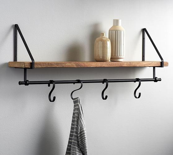 Lucy Entryway Shelf With Hooks