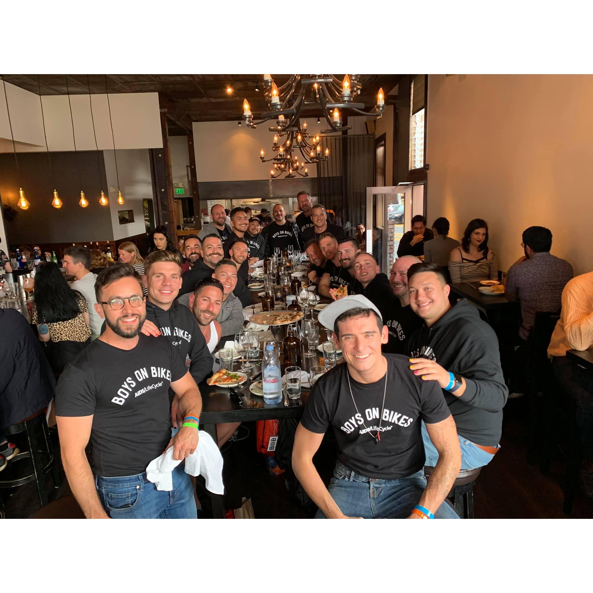 AIDS LifeCycle Team Dinner
