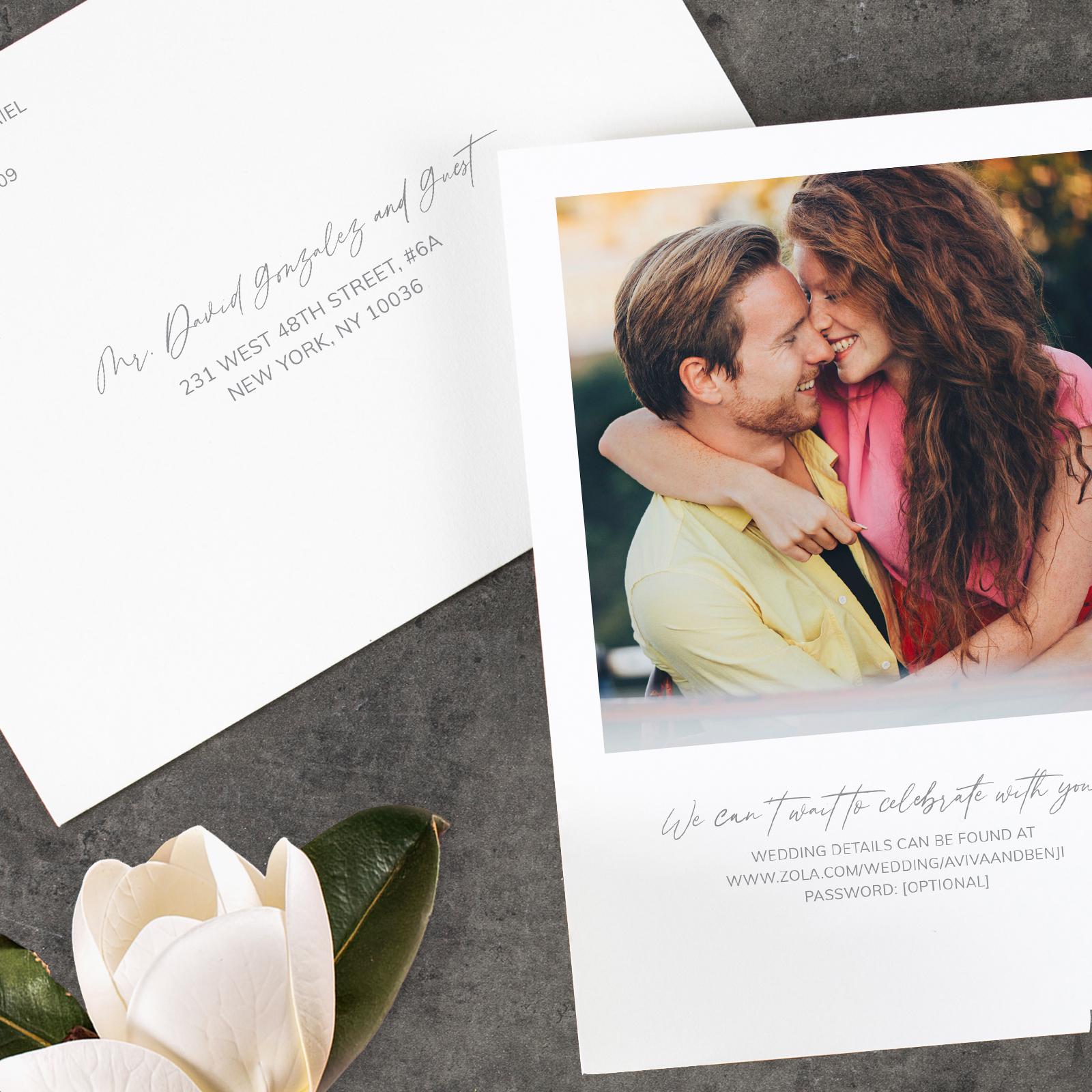 Zola Wedding Invitations Summerlin Classic Foil