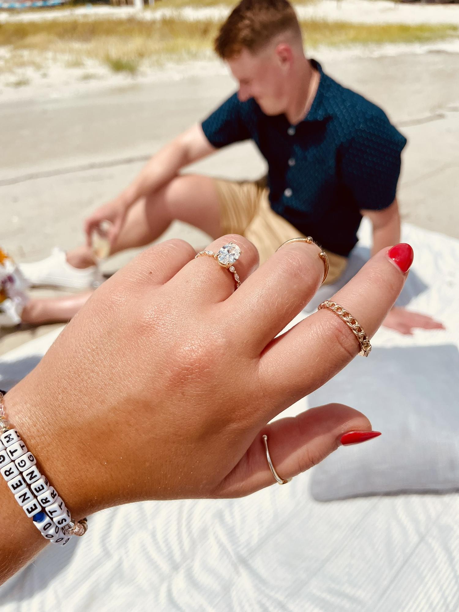 The day Garret flew down to Florida to propose to Emily (what a surprise!!)