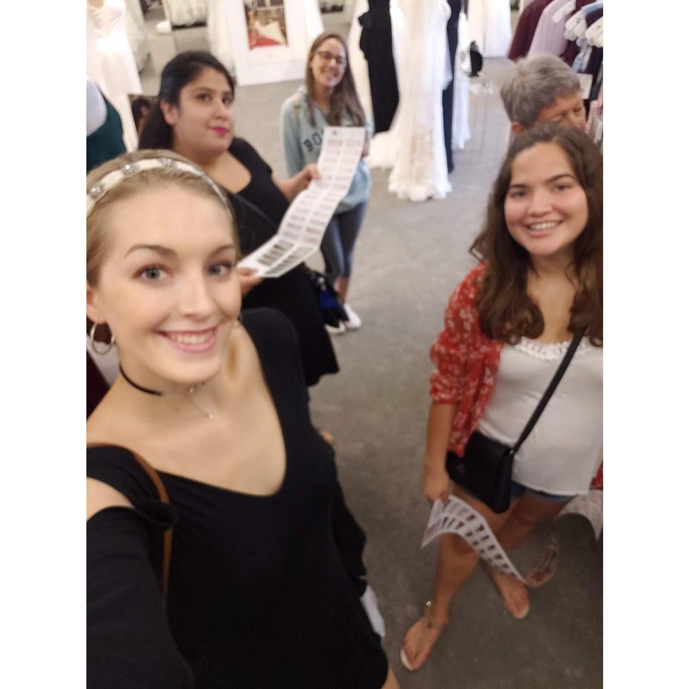 bridal dress shopping
