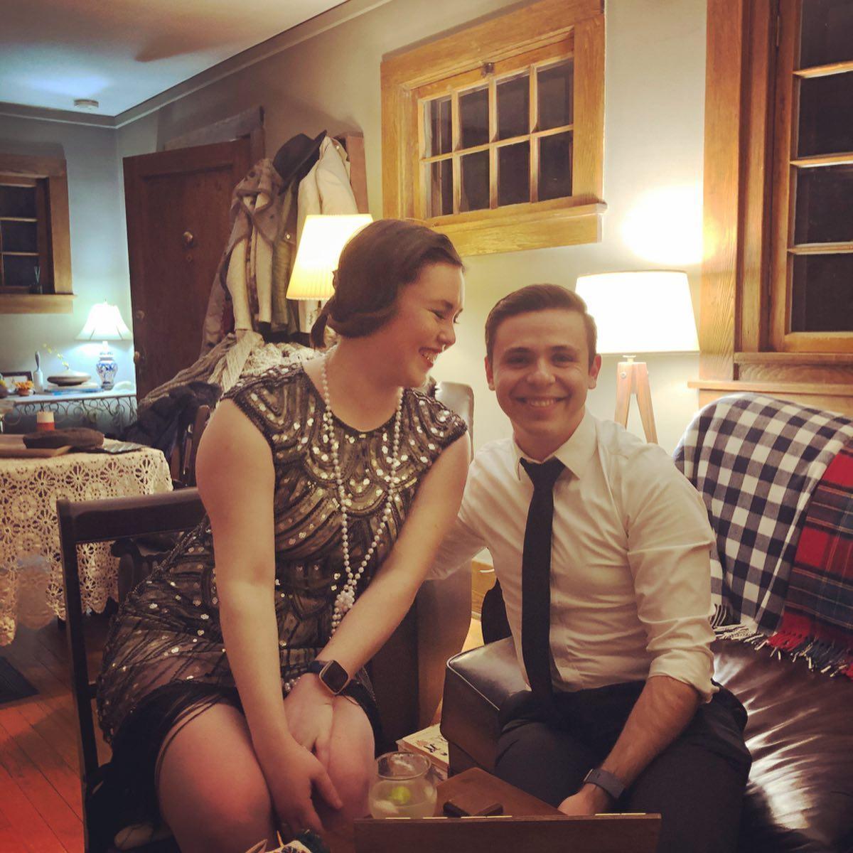 2020 New Year's Eve '20's Party at Alyssa's house with the Get Real! Science Crew!