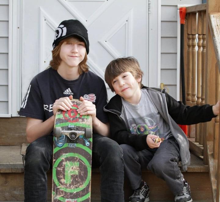 Christian and his little brother Donovan