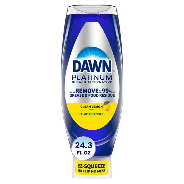 Dawn Platinum Bleach Alternative Ez Squeeze Clean Dish Soap - Lemon - 24.3 fl oz