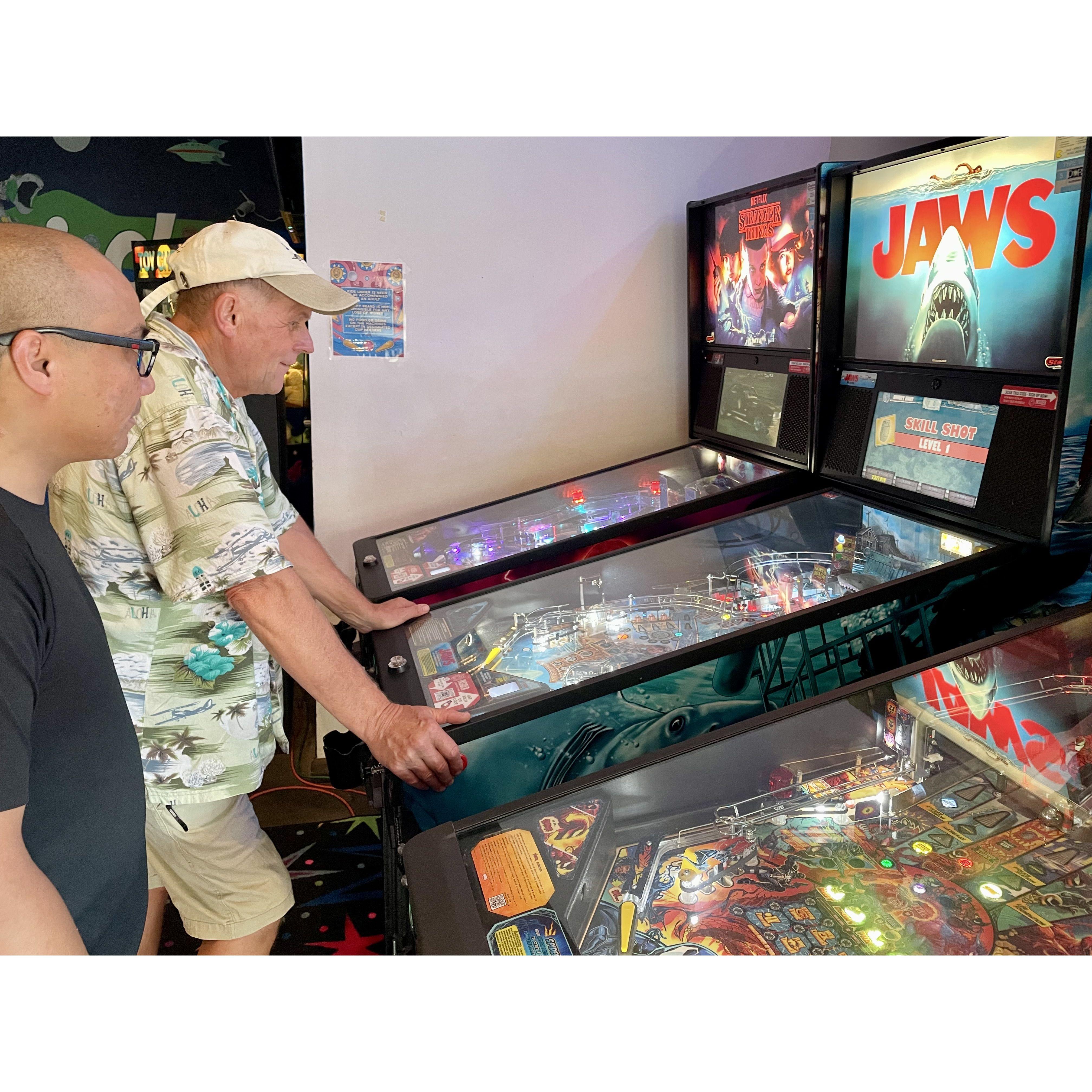 Pinball at Frothy Beard brewery!