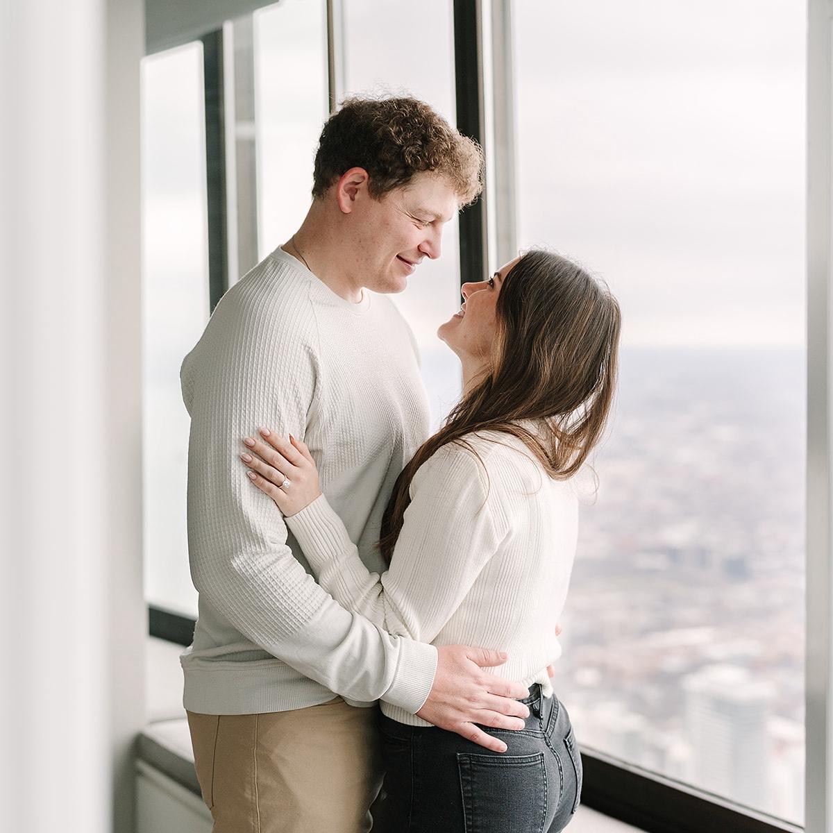 Engagement photos on New Years Day