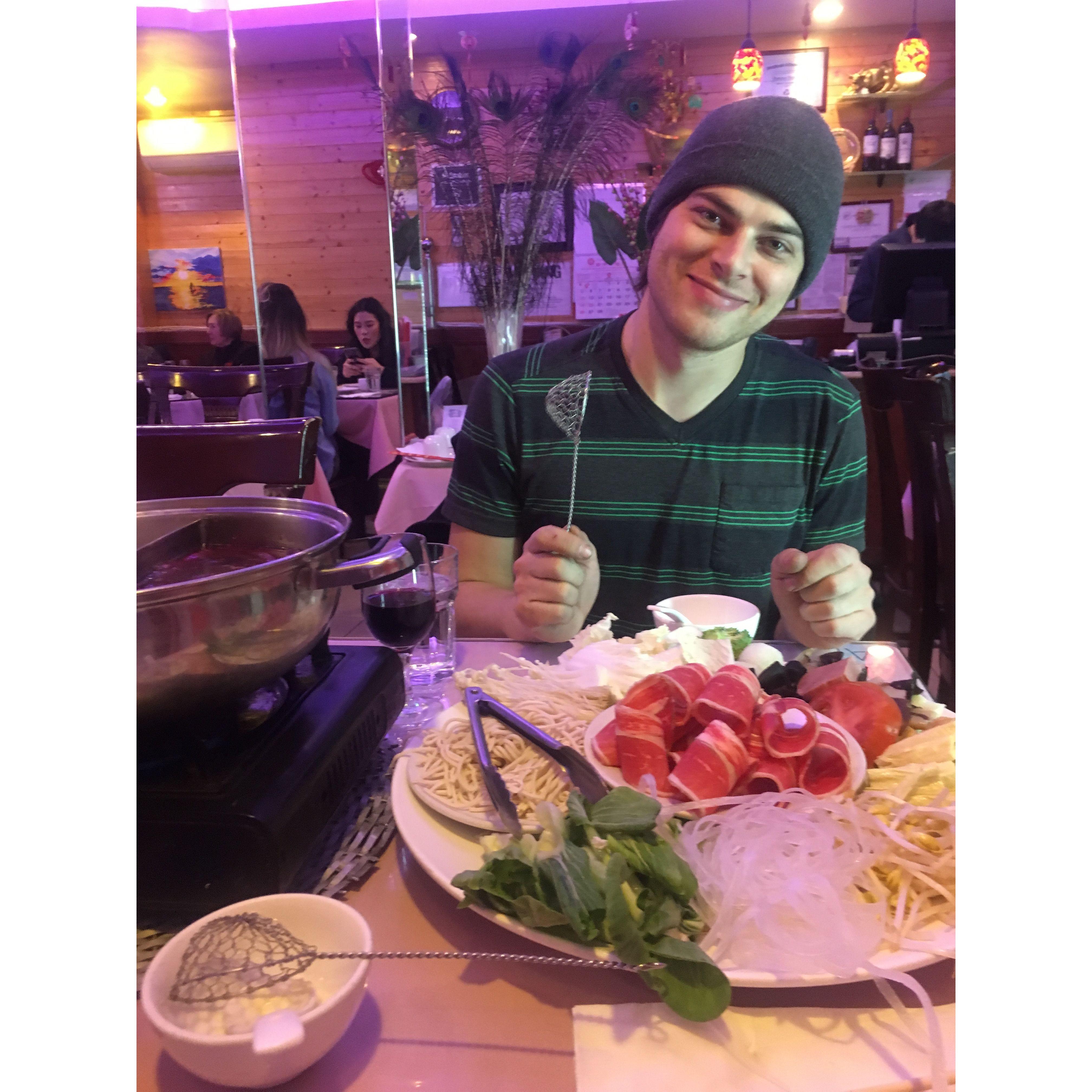 Our first hot pot in Chinatown NYC 2015