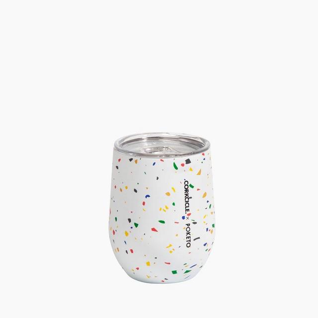 Corkcicle x Poketo Stemless in Terrazzo