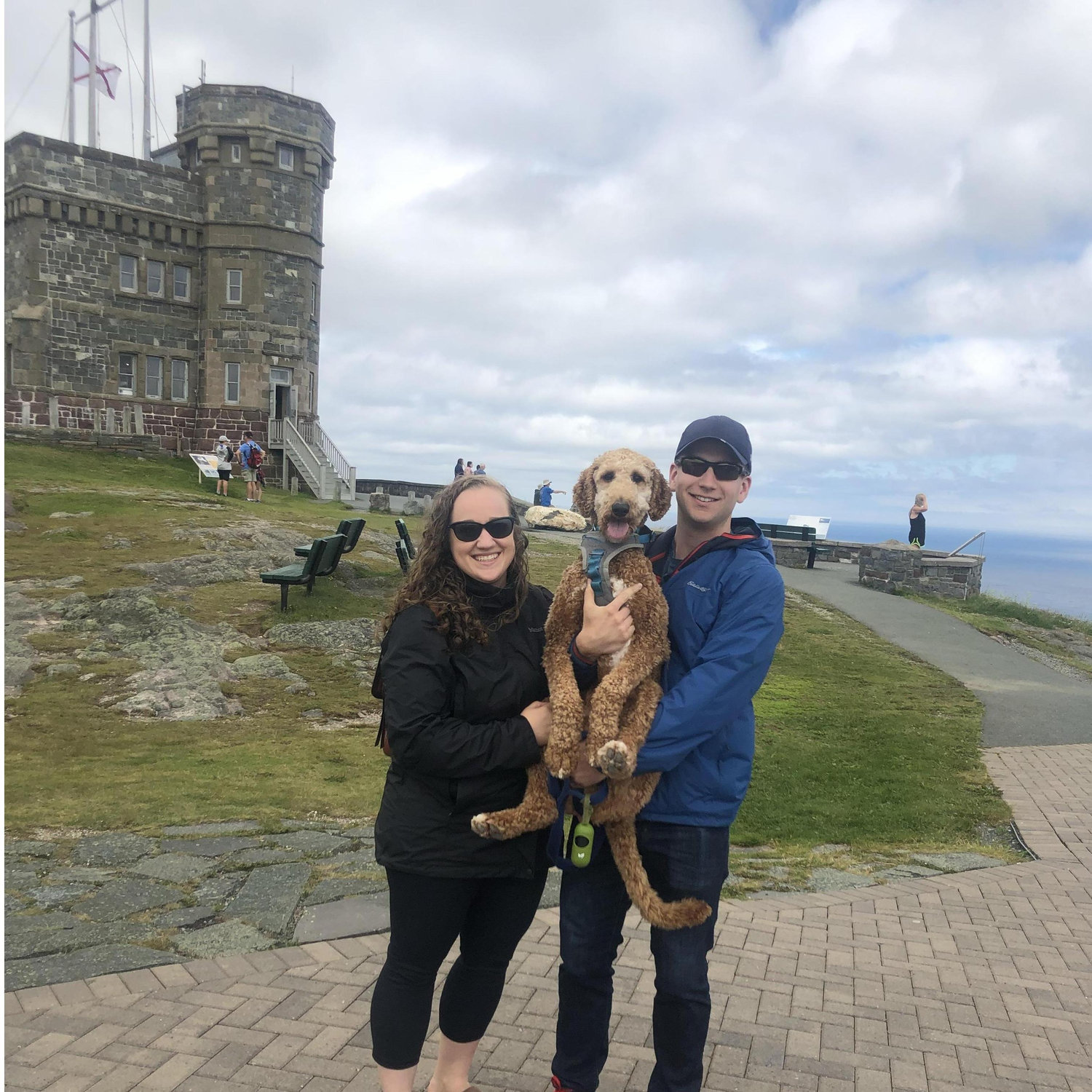 Signal Hill with our furry friend!