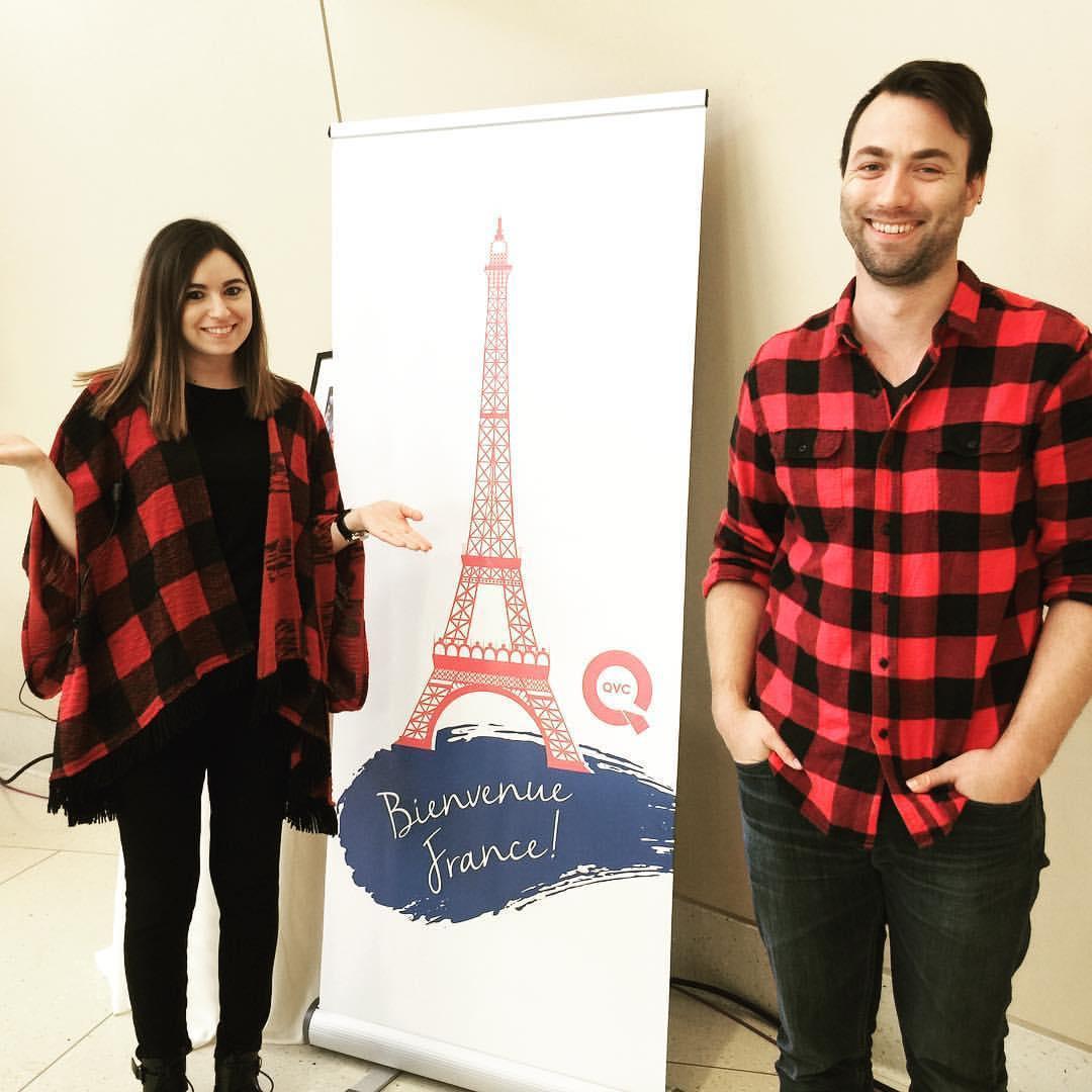 The day that Courtney and Will both showed up to work at QVC dressed the same. Not planned.