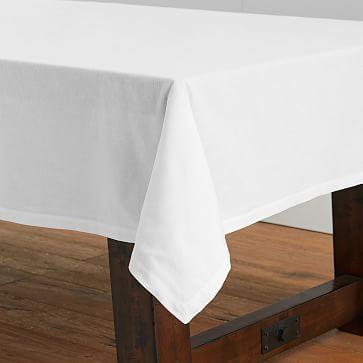 Design Crew Basics Cotton + Linen Tablecloth, White