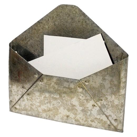 Galvanized Metal Envelope Mail Holder - Threshold™