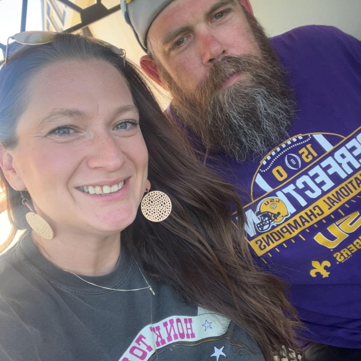 Watching friends at a softball tournament.