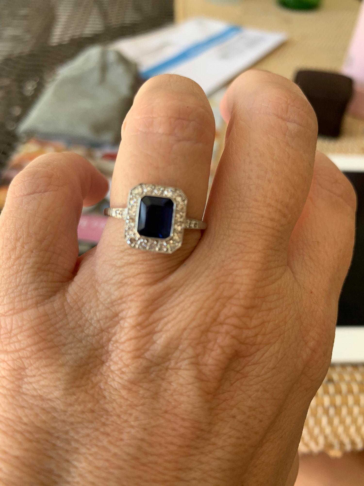 Sapphire engagement ring!