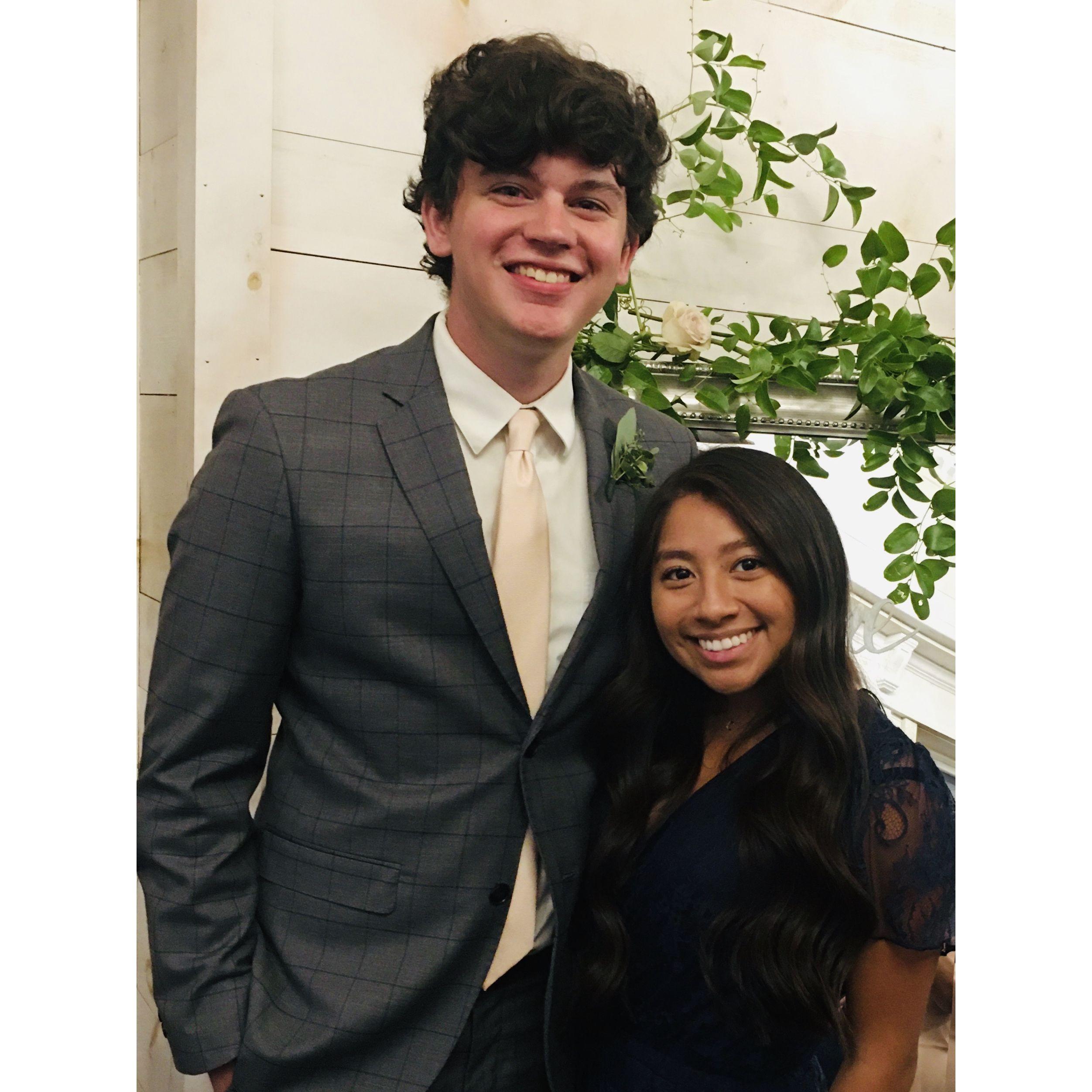 At Chandler's uncle's wedding in 2020