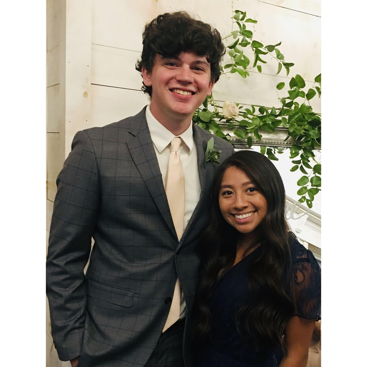 At Chandler's uncle's wedding in 2020