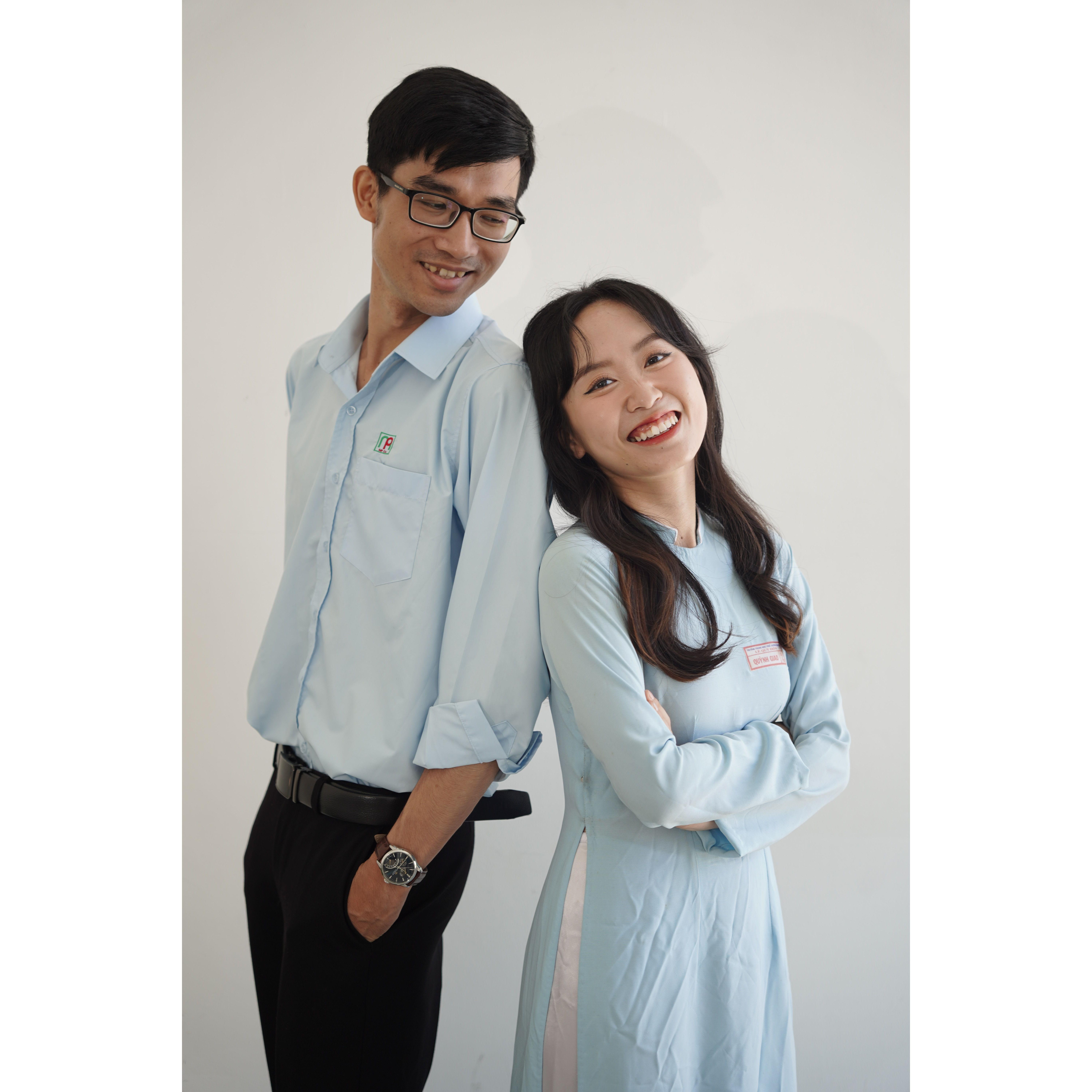 Us in our highschool uniform