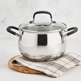 Belgique - Stainless Steel 3 qt. Covered Soup Pot