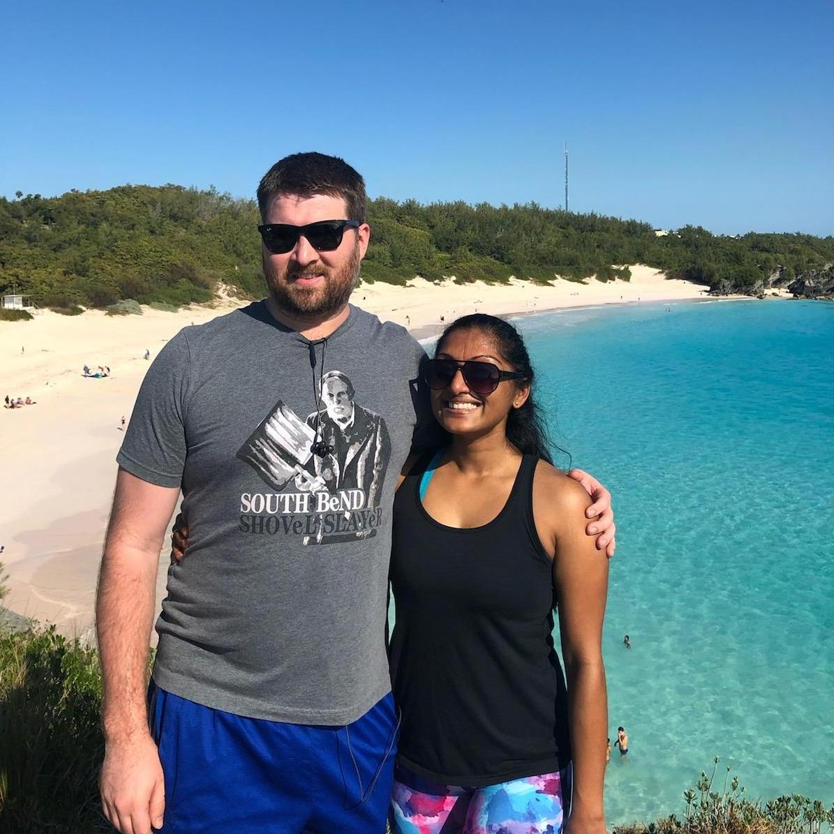 Enjoying the weather in Bermuda!